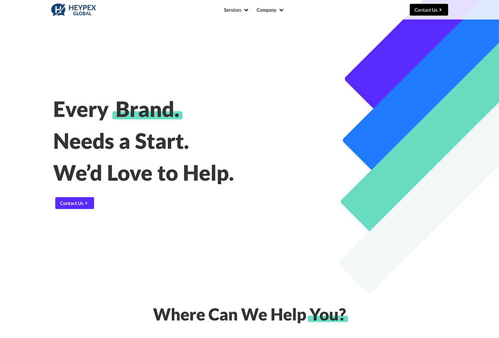 Heypex Global Website Screenshot